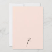 錆モダン手引き婚約パーティ招待状 招待状 (裏面)