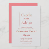 錆モダン結婚式招待状 招待状 (正面/裏面)