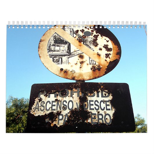 錆及び錆ついた カレンダー (カバー)