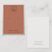 錆橙銀ロゴ縁どイアリング表示器 名刺 (正面/裏面)