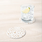 錆紙吹雪ウォーターカラードット紙コースター ラウンドペーパーコースター (インサイチュ)