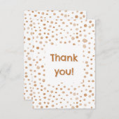 錆紙吹雪水色ドットサンキューカード サンキューカード (正面/裏面)
