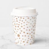 錆紙吹雪水色ドット紙カップ 紙コップ (左)