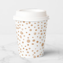 錆紙吹雪水色ドット紙カップ
