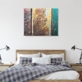 錆素朴びた金属に絵を描の付いた食感 キャンバスプリント (インサイチュ (寝室))