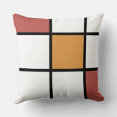 錆金ゴールドモンドリアンスタイル装飾用クッション クッション (裏面)