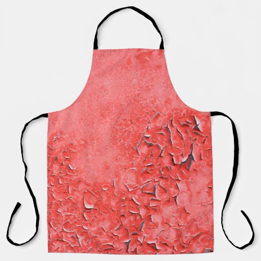 錆鉄壁の背景絵を描ヴィンテージのテクスチャ エプロン (正面)