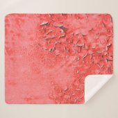 錆鉄壁の背景絵を描ヴィンテージのテクスチャ シェルパブランケット (正面(横))