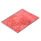 錆鉄壁の背景絵を描ヴィンテージのテクスチャ ノートブック (左側)