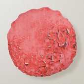 錆鉄壁の背景絵を描ヴィンテージのテクスチャ ラウンドクッション (裏面)