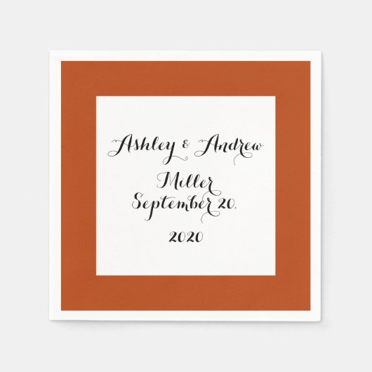 錆高品質色 スタンダードカクテルナプキン (正面)