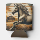 錆/ヴィンテージ馬/西部 缶クーラー (裏面)