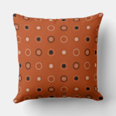 錆、黒、白の点 クッション (裏面)