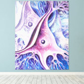 錐体ニューロン キャンバスプリント (インサイチュ (ウッドフロア))