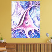 錐体ニューロン キャンバスプリント (インサイチュ (リビング))