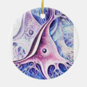 錐体神経細胞 セラミックオーナメント (裏面)