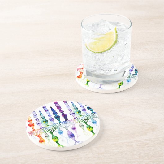 錐体細胞かん体細胞と網膜の双極神経 コースター (側面)