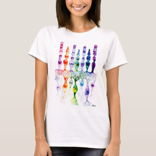 錐体細胞と網膜双極神経線 Tシャツ