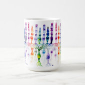 錐体細胞棒細胞と網膜の双極性ニューロン コーヒーマグカップ (中央)