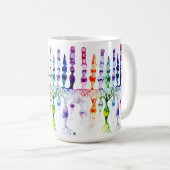 錐体細胞棒細胞と網膜の双極性ニューロン コーヒーマグカップ (正面右)