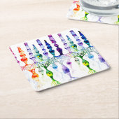 錐体細胞棒細胞と網膜の双極性ニューロン スクエアペーパーコースター (アングル)