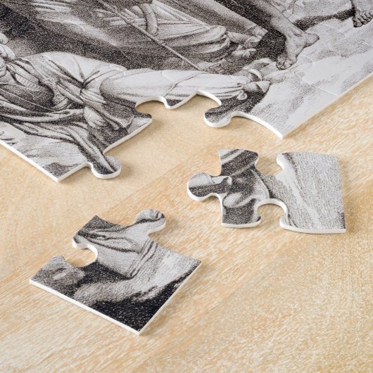 錘を使用している氏Drovettiおよび彼の従節 ジグソーパズル (側面)