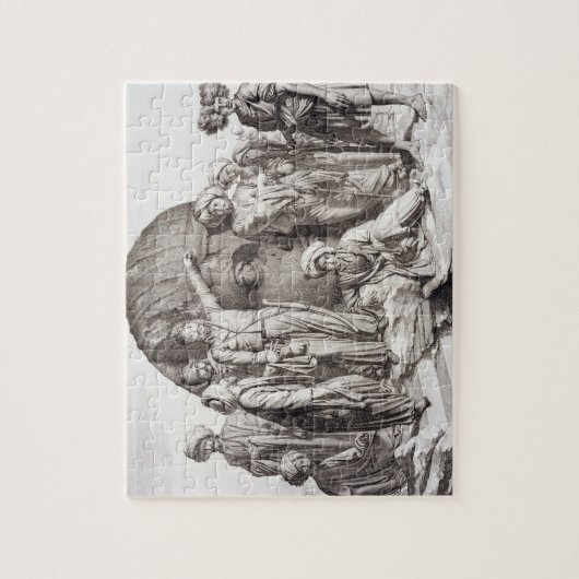 錘を使用している氏Drovettiおよび彼の従節 ジグソーパズル (縦)