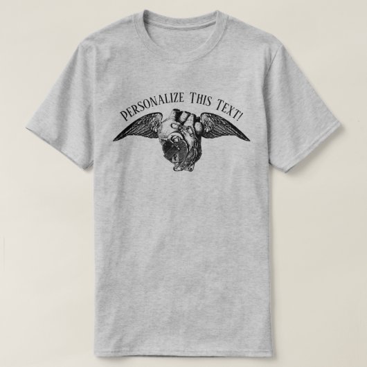 錠と翼のハートTシャツ Tシャツ (デザイン正面)