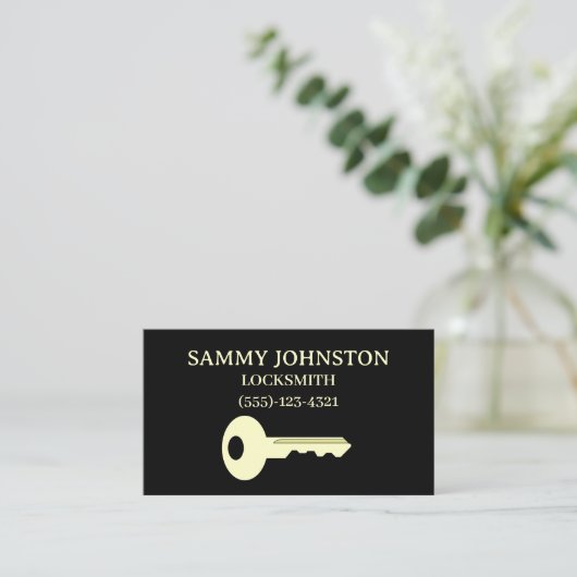 錠前屋と鍵 名刺 (スタンド正面)