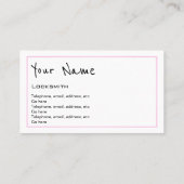 錠前屋の名刺を"エコーします" 名刺 (裏面)