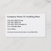 錠前屋の名刺 名刺 (裏面)