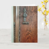 錠前屋の誕生日 カード (黄色い花)