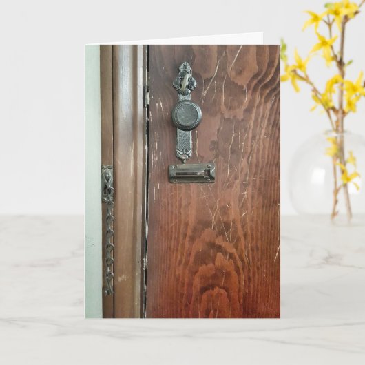 錠前屋の誕生日 カード (黄色い花)