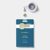 錠前屋 バッジ (正面（伸縮クリップ）)