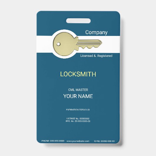 錠前屋 バッジ (正面)