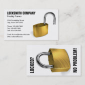 錠前屋 名刺 (正面/裏面)