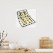 錠剤の投薬ポスター ポスター (キッチン)