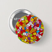 錠剤多数 缶バッジ (正面&裏面)