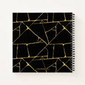 錦次金ゴールド日本の黒陶芸名 ノートブック (裏面)