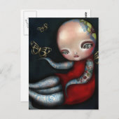 錦西タコタトゥーガール ポストカード (正面/裏面)