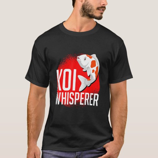 錦鯉のささやき 鯉の池 1 Tシャツ (正面)