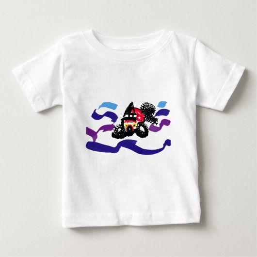 錦鯉の喜び ベビーTシャツ (正面)
