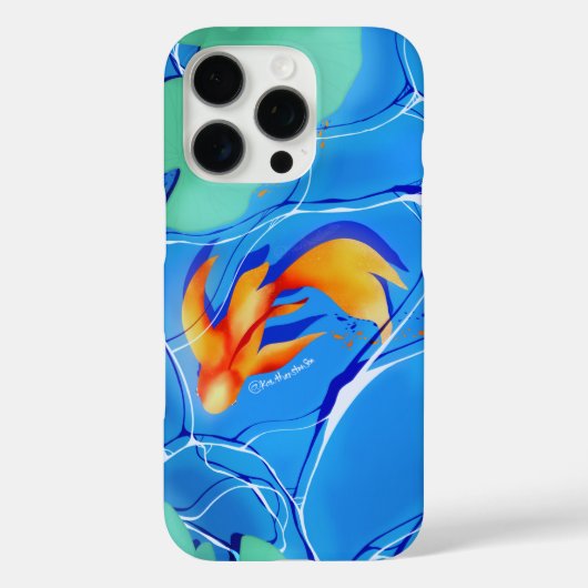 錦鯉の池 青い水の庭 iPhone 16 Case-Mate iPhoneケース (裏面)