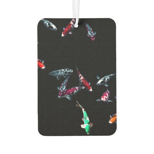 錦鯉コイ着色魚 カーエアーフレッシュナー (裏面)