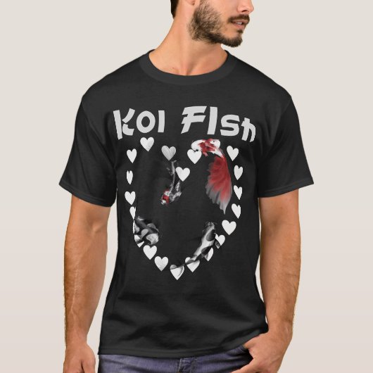 錦鯉ブリーダー愛好者デザイン Tシャツ (正面)