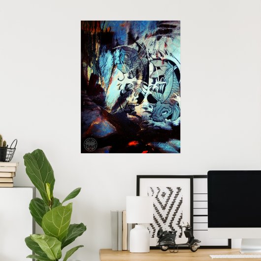 錦鯉 ポスター (ホームオフィス)