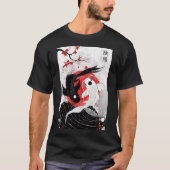 錦鯉 - 陰陽 Tシャツ (正面)