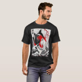 錦鯉 - 陰陽 Tシャツ (正面フル)