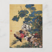 錦鶏と椿 ポストカード (正面)
