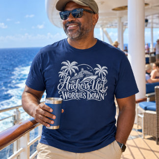 錨を上げて、憂鬱を下ろしてクルーズTシャツ Tシャツ